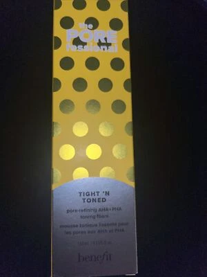 Benefit The POREfessional Apretado y Tonificado AHA + PHA Tóner Espuma 4.5 fl. oz NUEVO Foto 1 de 2