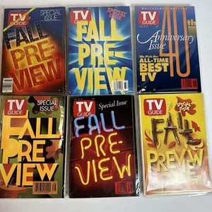 TV Guide Fall Preview 1982, 1992, 1993, 1994, 1999 Anniversary Issue 93 Lot Of 6 - Imagen 1 de 9