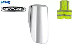 Chrome Door Mirror Cover Right Passenger Side Freightliner Cascadia 2018+ - Foto 1 di 9