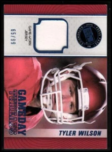 2013 Presseausweis Showcase GameDay Threads blau Tyler Wilson Trikot ARKANSAS 65/99 - Bild 1 von 2