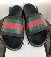 green and red gucci slides