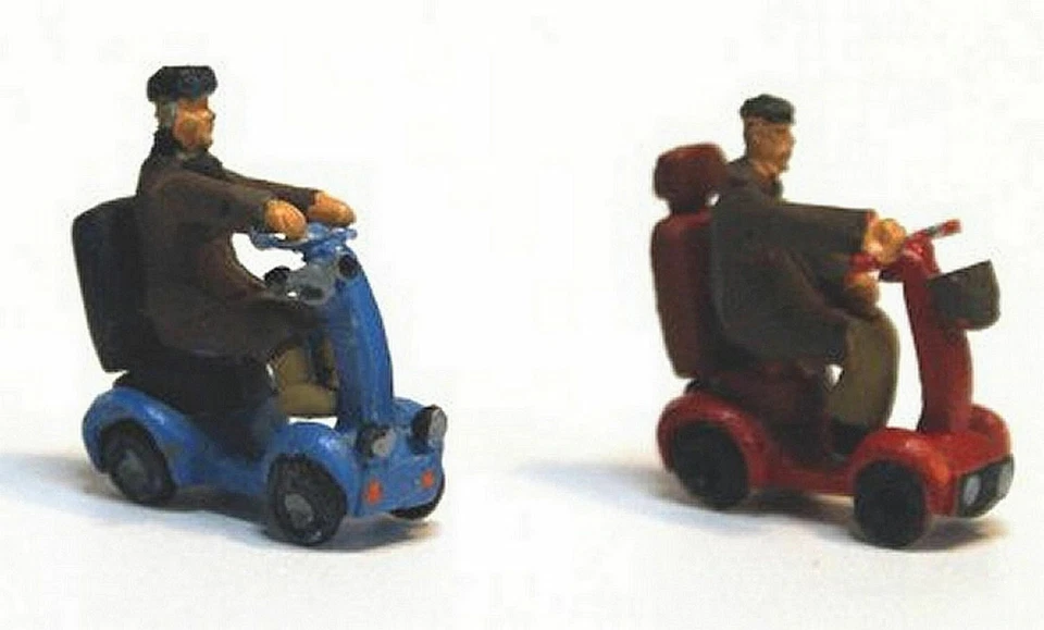 Mobility Scooters disabled F276p PAINTED OO Scale Langley Models People Figures - Image 1 of 1