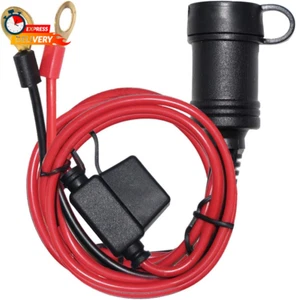 6FT Car Female Cigarette Lighter Plug Socket to Eyelet Terminals 12V Extension C - Picture 1 of 12