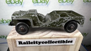 TootsieToy Military CJ3 1947 Army Jeep 4" Vintage Diecast Vehicle Vtg 1947-65' - Picture 1 of 9