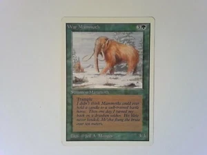 War Mammoth Unlimited Edition NICE - Magic the Gathering MTG RV - Picture 1 of 2