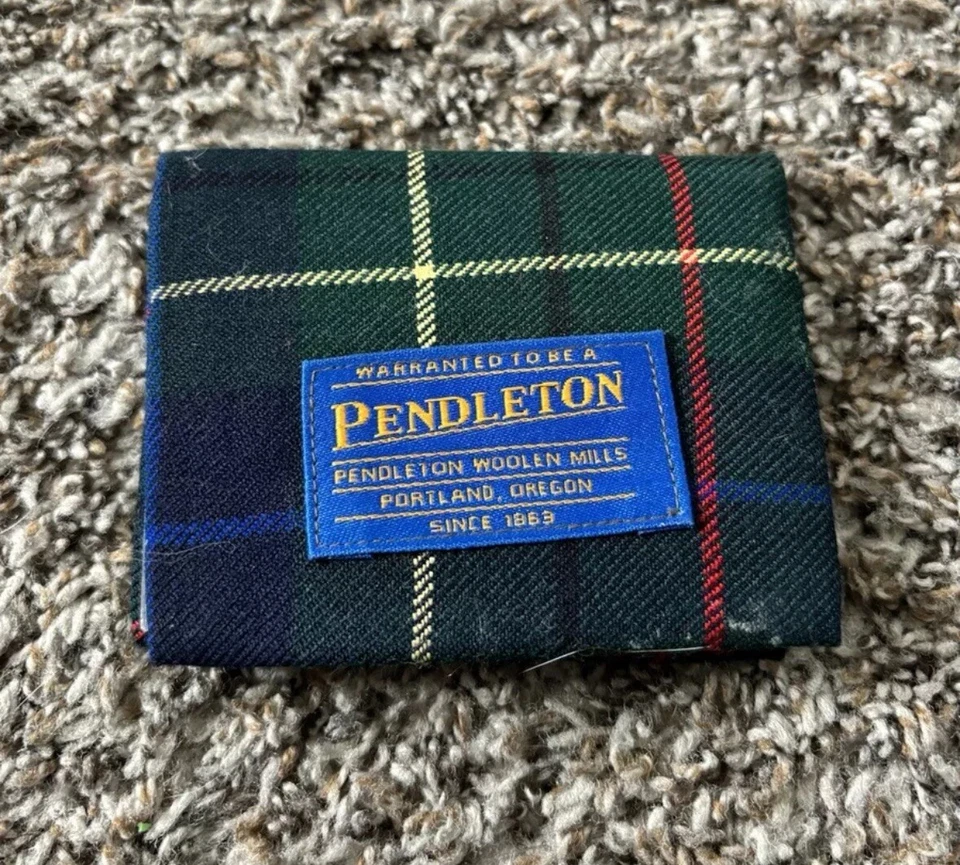 Pendleton Wool Wallet Bifold Card Wallet Tartan Plaid 4” X 3” - Image 1 of 4