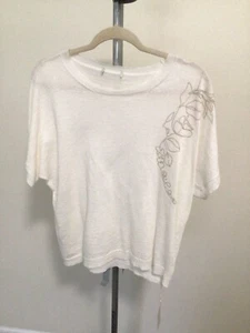 Made In Italy Knit Embellished Tunic Shirt Top 42 Nwt - Picture 1 of 4