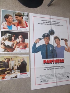 PÓSTER ORIGINAL DE LA PELÍCULA O'NEIL & HURT DE UNA HOJA DE SOCIOS Y 3 TARJETAS DE VESTÍBULO DE 1982 - Imagen 1 de 5