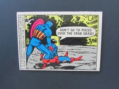 Donruss Marvel Super Heroes 1966 Set Break Card #9 Capitán América Foto 1 de 4