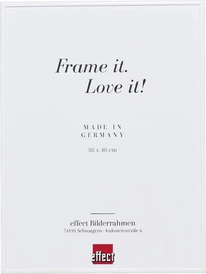 Effect Quadro Spiegel weiß 30x45 cm Aluminiumrahmen wandmontierbar - Bild 1 von 4