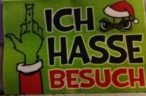 MUFFEL FUSSABSTREIFER  ICH HASSE BESUCH - Bild 1 von 2