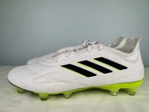 ADIDAS COPA PURE.1 FG SOCCER CLEATS WHITE AND GREEN MENS SIZE 9 NEW - Picture 1 of 9