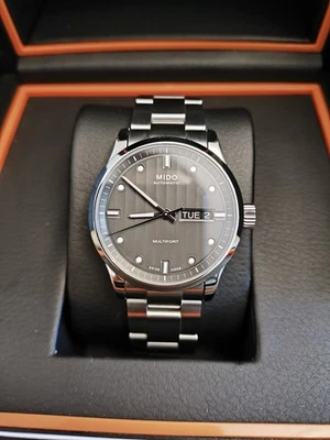 Relógio automático Mido Multifort - RARO 38MM - CONJUNTO COMPLETO, NOVO NA CAIXA - M005.830.11.061.00 - Imagem 1 de 4