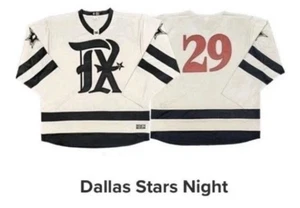 Texas Rangers Dallas Stars City CONNECT SWEATER Jersey Size S Small Theme Night - Picture 1 of 3