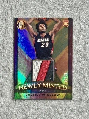 2015–16 Panini Gold Standard Justise Winslow No2 карточка дебютанта золотая /15 (RC, MEM) - Изображение 1 из 3