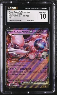 Team Rocket's Mewtwo ex 081/182 Sv10: Destined Rivals Holo - Image 1 of 2