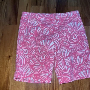 Vineyard Vines Nautilus Shell Island Shorts Sweet Taffy Pink Girls 12 * - Picture 1 of 8