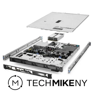 Dell PowerEdge R350 Server E-2336 2.90Ghz 6-Core 32GB RAM 4x 8TB SAS 12G Rails - Picture 1 of 5