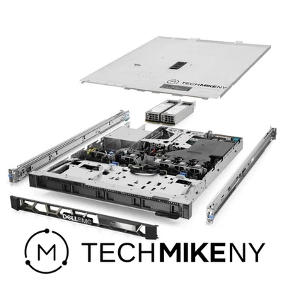 Dell PowerEdge R350 Server E-2336 2.90Ghz 6-Core 32GB RAM 4x 8TB SAS 12G Rails - Image 1 of 4