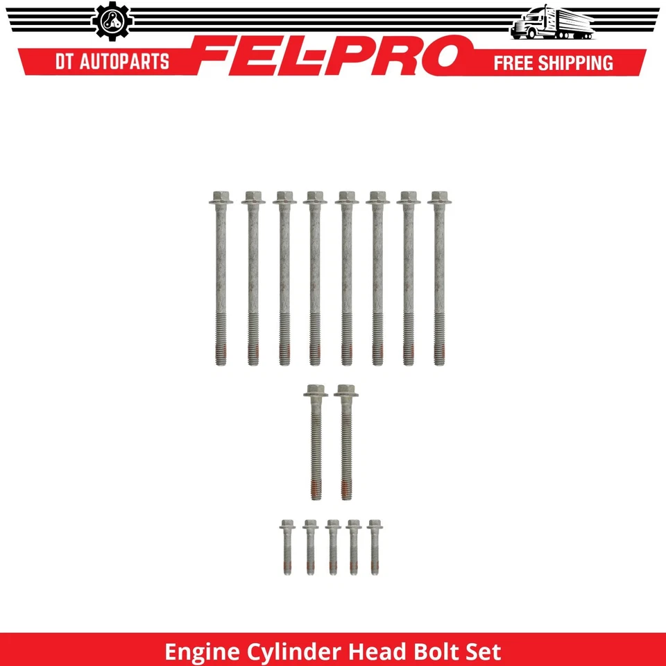 Para 2000-2004 Chevrolet Suburban 1500 5.3L Juego de tornillos de cabeza de cilindro de motor Fel-Pro Foto 1 de 1