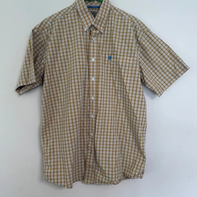 Camisa occidental Cinch para hombre mediana a cuadros manga corta con botones Foto 1 de 4