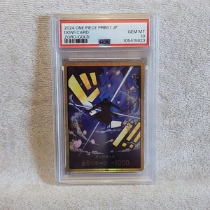 PSA10 DON !! Card Roronoa Zoro gold frame ONE PIECE Card The Best PRB-01 Japan - Picture 1 of 2