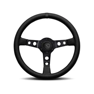 Genuine MOMO MOD 07 Black Edition 350mm Steering Wheel - Foto 1 di 5