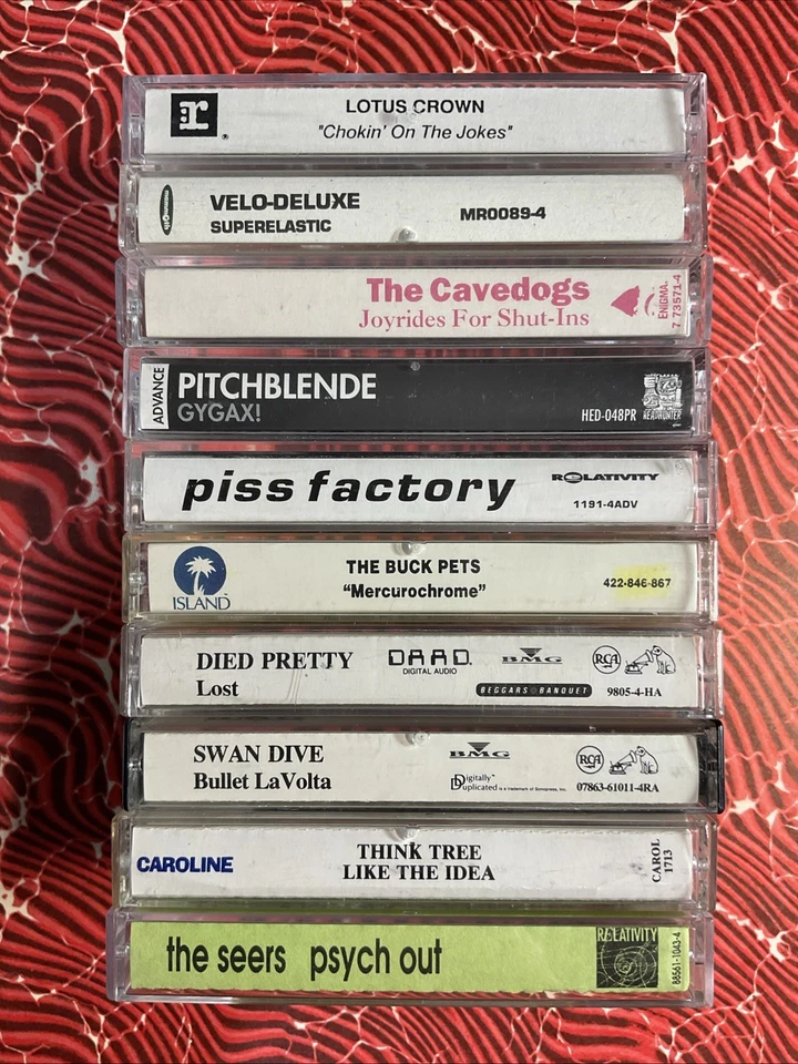 Cassette Lot Promo Alternative Indie Rock 90s Advanced Various Mixed 80s Foto 1 de 4
