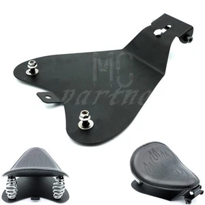Placa base de asiento de metal negro para Harley Sportster XL883/1200 - Imagen 1 de 8