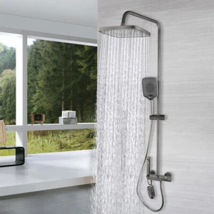 Pistola display digitale set rubinetto doccia a pioggia bagno metallo con rubinetto portatile - Foto 1 di 14
