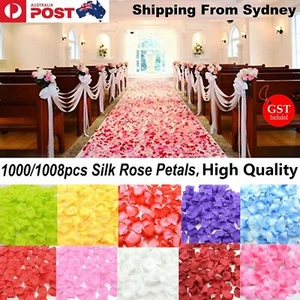 1000X Wedding Silk Rose Petals Bridal Flowergirl Basket Fake Flower Decoration - Picture 1 of 25