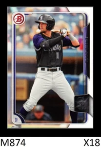 1-2015 BOWMAN DRAFT BASE DAVID DAHL ROCKIES QTY - Picture 1 of 1