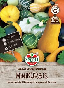 Minikürbis SPERLI's Gourmet Mischung, formreiche Mischung, essbar & dekorativ