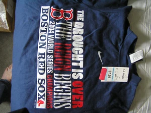 Unisex Children Boston Red Sox 2004 World Series Champions T-Shirt Size 6 - Picture 1 of 4