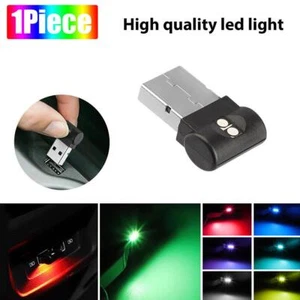 1x LED USB Car Interior Neon Atmosphere Ambient Light O7F4 Mini-Lamp-Access S6A4 - Picture 1 of 17