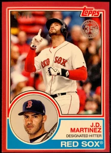J.D. MARTINEZ - 2018 Topps On Demand MINI '83 TOPPS RED Parallel #83-23 [02/10] - Picture 1 of 3