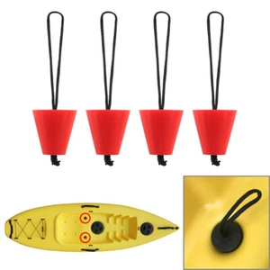 For 3/4" to 1.5" Scupper Holes Universal Kayak Scupper Plug Kit Red 4PCS AU - Picture 1 of 5