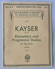 LOT OF 3 KAYSER Op. 20 Book I Elementary/Progressive Studies For Violin Complete
