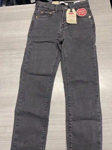 Levi’s Kids High Rise Ankle Straight Leg Jeans Denim Pants Girls Size 7 New NWT - Picture 1 of 3