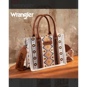 Borsa Wrangler stampa azteca Montana West tote bag western boho borsa tracolla nuova - Foto 1 di 11