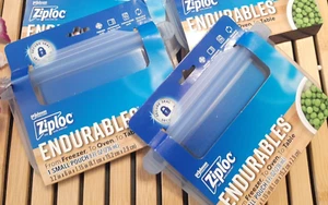 2 Sacchetti ZIPLOC ENDURABLES SMALL POUCH Sacchetto Silicone Riutilizzabile 1 Tazza Nuovo - Foto 1 di 2