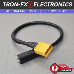1PCS XT60 Male Connector To 5.5 x 2.1 mm Socket DC Adapter 18AWG 22cm Cable - Picture 1 of 10