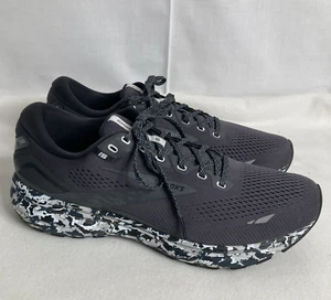 Brooks Ghost 15 Womens Size US 12 Gray Camo Sneaker Running No Insoles - Picture 1 of 13