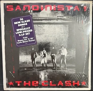 THE CLASH SANDINISTA 1ST EDITION VINYL LP Original US SEALED POSTER LYRICS MINT - Picture 1 of 2