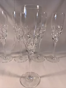 Set Of 2 Fluted Champagne Glasses By DaVINCI ITALY. MINT CONDITION - Picture 1 of 5