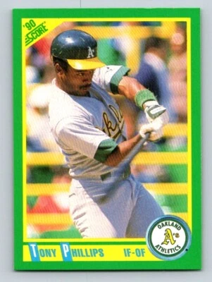 Tony Phillips 1990 Score #84 Oakland Athletics - Image 1 of 2