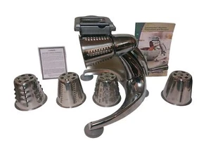 Saladmaster V Versa Food Processor Chopper Shredder w/ 5 Cones and Finger Guard - Picture 1 of 14