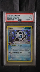 Pokemon TCG Glalie Reverse Holo 34/101 PSA 9 Mint EX Hidden Legends 2004 - Picture 1 of 2