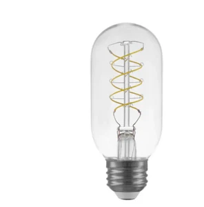 EcoSmart 40-Watt Equivalent T14 Dimmable Fine Bendy ilament LED Vintage (4 pack) - Picture 1 of 4