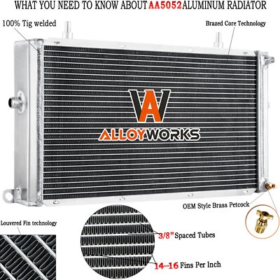 Aluminum 3 Row Radiator For Jaguar XJR XKR XKR 4.0L 1998-03 Petrol SUPERCHARGER - Image 1 of 4